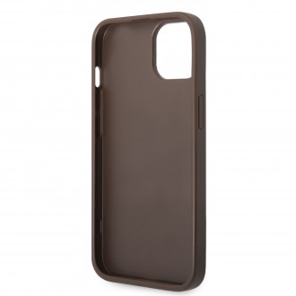 Guess 4G Stripe Zadní Kryt pro iPhone 14 Brown