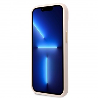 Guess PC/TPU 4G Metal Camera Outline Zadní Kryt pro iPhone 14 Pink