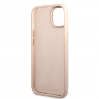 Guess PC/TPU 4G Metal Camera Outline Zadní Kryt pro iPhone 14 Pink