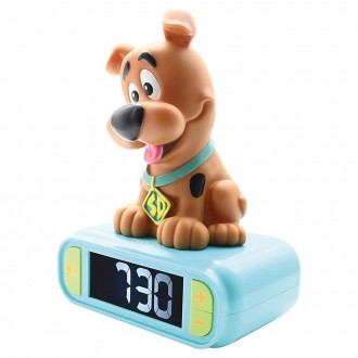 Dětský budík Scooby Doo s nočním osvětlením
