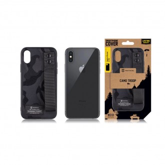 Tactical Camo Troop Kryt pro Apple iPhone X/XS Black
