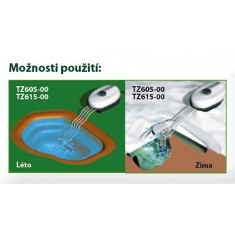 Vzduchování venkovní 720 l/h, 8 W, do 12 m³ regulovatelné