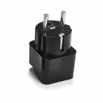 DeTech Cestovní adaptér UK do EU, redukce na EU zásuvky