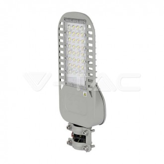 V-TAC LED pouliční světlo SAMSUNG Chip – 50W-Slim - 135 lm/W Barevná teplota (К): Neutrální bílá 4000K