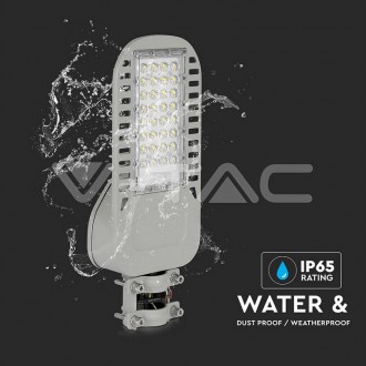 V-TAC LED pouliční světlo SAMSUNG Chip – 50W-Slim - 135 lm/W Barevná teplota (К): Neutrální bílá 4000K