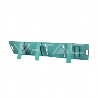 V-TAC přenosný skládací solární panel160W-9,08A-17,6V-čérný 11566