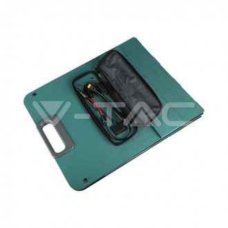 V-TAC přenosný skládací solární panel160W-9,08A-17,6V-čérný 11566