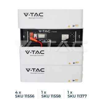 V-TAC Lithiová baterie solárního invertoru 5,12kWh - 51,2V CEI-021 11377