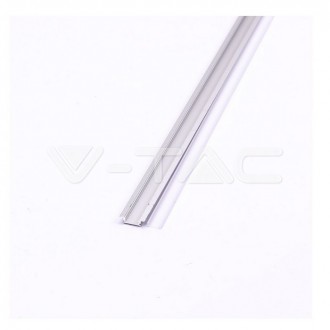 Hliníkový profil pro LED pásky- mléčně bílá 2000x24-7x7mm-VT-8106-V-TAC VT-8106