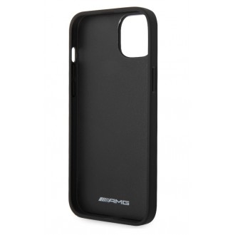 AMG PU Carbon Effect Zadní Kryt pro iPhone 14 Plus Black