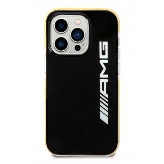 AMG PC/TPE Vertical Logo Zadní Kryt pro iPhone 14 Pro Black