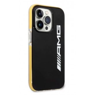 AMG PC/TPE Vertical Logo Zadní Kryt pro iPhone 14 Pro Black