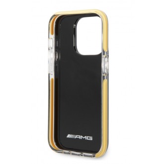 AMG PC/TPE Vertical Logo Zadní Kryt pro iPhone 14 Pro Black