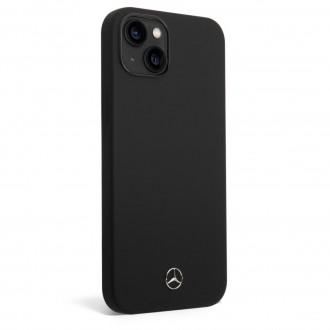 Mercedes Liquid Silicone Zadní Kryt pro iPhone 14 Pro Black