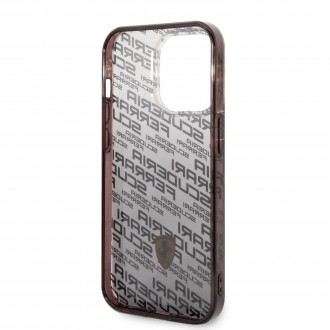 Ferrari Gradient Allover Zadní Kryt pro iPhone 14 Pro Black
