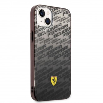 Ferrari Gradient Allover Zadní Kryt pro iPhone 14 Plus Black