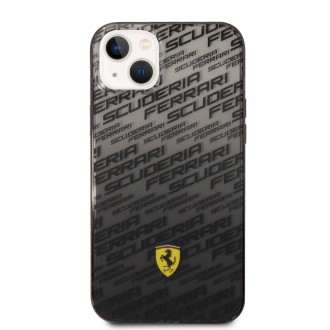 Ferrari Gradient Allover Zadní Kryt pro iPhone 14 Plus Black