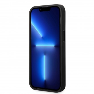BMW Signature Leather Big Logo Zadní Kryt pro iPhone 14 Pro Black
