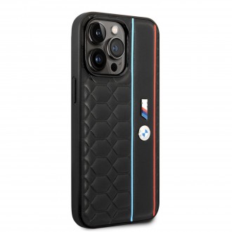 BMW M Hexagonal Pattern Zadní Kryt pro iPhone 14 Pro Max Black