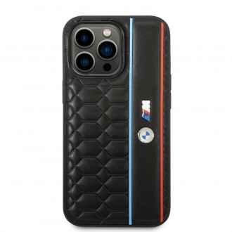 BMW M Hexagonal Pattern Zadní Kryt pro iPhone 14 Pro Max Black