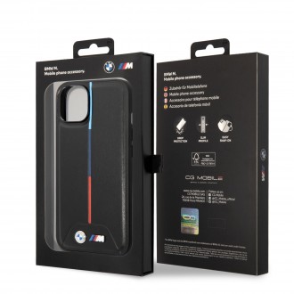 BMW M Tricolor Stripe Zadní Kryt pro iPhone 14 Plus Black