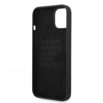 BMW M Liquid Silicone Tricolor Zadní Kryt pro iPhone 14 Plus Black