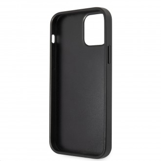 Guess PU 4G Metal Logo Zadní Kryt pro iPhone 12/12 Pro Grey