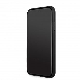 Guess PU 4G Metal Logo Zadní Kryt pro iPhone 11 Grey