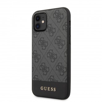Guess 4G Stripe Zadní Kryt pro iPhone 11 Grey