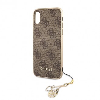 Guess Charms Hard Case 4G Brown pro iPhone XR