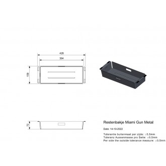 Reginox SET Miami 500 Gun metal + baterie Cano + příslušenství Gun metal