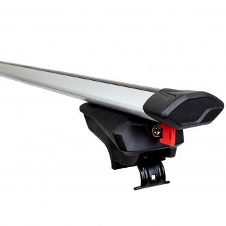 Příčníky na integrované podélníky Aroso Löwe XL 127cm - aluminium / uzamykatelné / aero křídlo