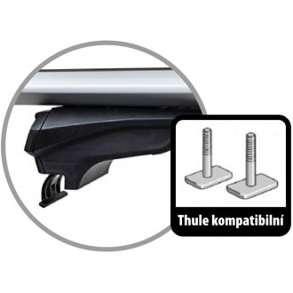 Příčníky na integrované podélníky Aroso Löwe XL 127cm - aluminium / uzamykatelné / aero křídlo