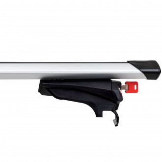 Příčníky na integrované podélníky Aroso Löwe XL 127cm - aluminium / uzamykatelné / aero křídlo