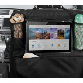 Organizér do auta na zadní stranu předního sedadla 70x45cm - kapsa na tablet 12 palců