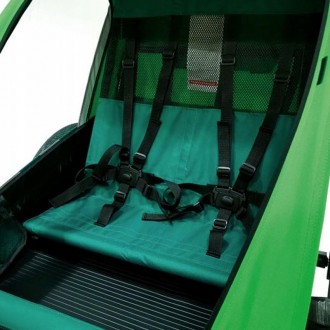 Přívěs / vozík za jízdní kolo Bellelli Trailblazer pro 1/2 děti - světle zelený