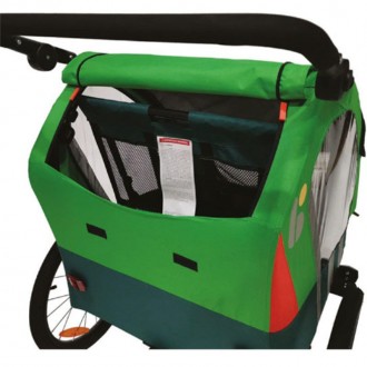 Přívěs / vozík za jízdní kolo Bellelli Trailblazer pro 1/2 děti - světle zelený