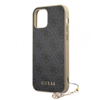 Guess 4G Charms Zadní Kryt pro iPhone 12/12 Pro 6.1 Grey