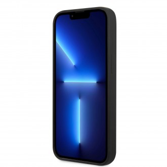Guess Silicone Metal Logo MagSafe Kompatibilní Zadní Kryt pro iPhone 13 Pro Black