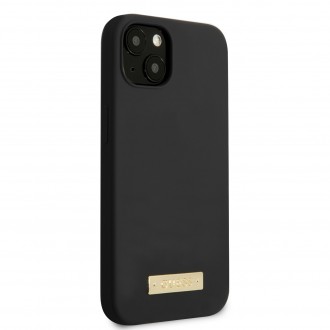 Guess Silicone Metal Logo MagSafe Kompatibilní Zadní Kryt pro iPhone 13 Black 5