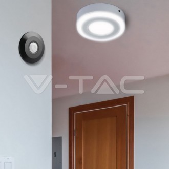 V-TAC Venkovní pohybový senzor infračervený  stropní 360 °-IP44-černý VT-8027