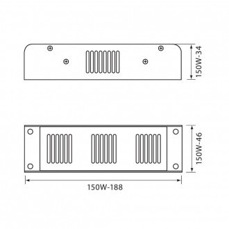 VIVALUX LED Napájecí zdroj 150W-12V-12,5A-IP20 VIV003897