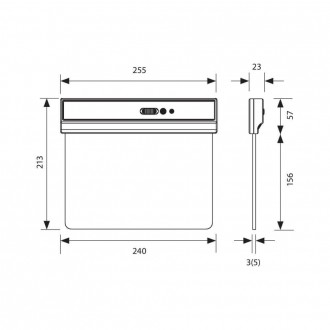VIVALUX Nouzové LED svítidlo"EXIT"1,8W-3,7V-IP20-IP65 VIV004031
