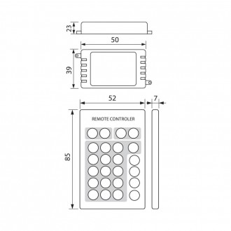 VIVALUX RGB LED ovladač 72W-IP20 VIV003585