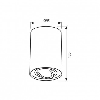 VIVALUX Stropní bodově svítidlo GU10-DL700W-bílé VIV004043