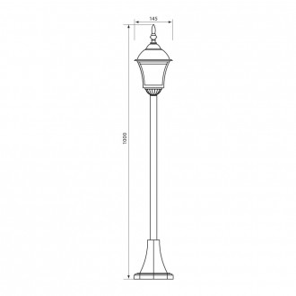 VIVALUX Venkovní svítidlo sloupek -1x60W-E27-IP44-SOFIA VIV004220