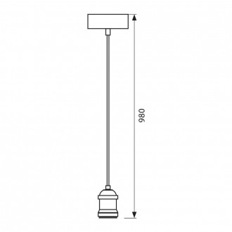 VIVALUX Kabel s objímkou E27-R6001-GM-BK-RETRO-černý-VIV004273 VIV004273