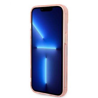 Guess Translucent MagSafe Kompatibilní Zadní Kryt pro iPhone 14 Pink