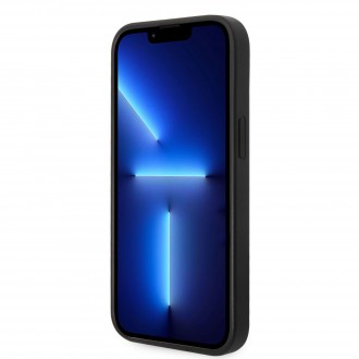 Guess PU Leather Saffiano Zadní Kryt pro iPhone 14 Black