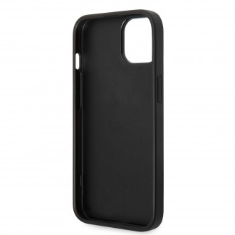 Guess PU Leather Saffiano Zadní Kryt pro iPhone 14 Black